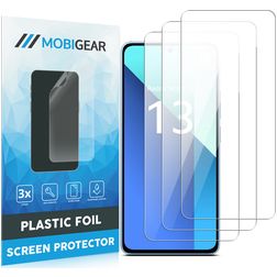 Mobigear Xiaomi Redmi 13 4G Displayschutz Schutzfolie - Hüllenfreundlich (3er Pack)