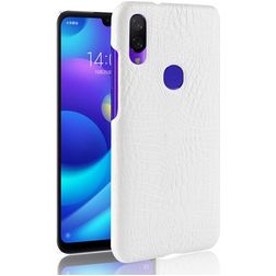 Mobigear Croco Xiaomi Redmi 7 Hülle Hardcase Backcover - Weiß