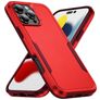 Mobigear Heavy Armor iPhone 16 Pro Max Hülle Hardcase Backcover Stoßfest - Rot