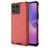 Mobigear Honeycomb HONOR X8 Hülle Hardcase Backcover Stoßfest - Rot