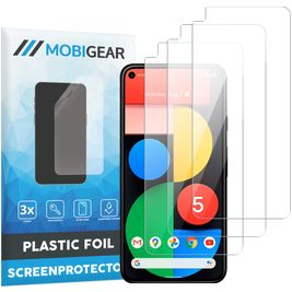 Mobigear Google Pixel 5 Displayschutz Schutzfolie - Hüllenfreundlich (3er Pack)