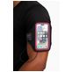 Mobigear Go Active Handyhalterung Joggen OPPO A54 5G Sporthülle Neopren Sportarmband - Pink