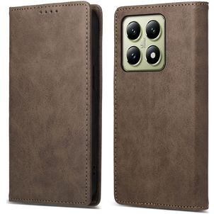 Mobigear Wallet Xiaomi 14T Hülle Klapphülle Geldbörse - Braun
