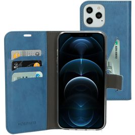 Mobiparts Classic Wallet iPhone 12 Pro Max Hülle Klapphülle Geldbörse - Steel Blue