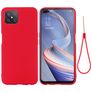 Mobigear Rubber Touch OPPO Reno 4 Z 5G Silikon Hülle Backcover - Rot