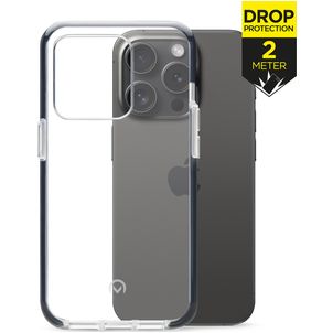 Mobilize Shatterproof iPhone 15 Pro Hülle Hardcase Backcover Stoßfest - Transparent / Schwarz