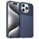 Mobigear Groove iPhone 16 Pro Hülle Flexibles TPU Backcover - Blau