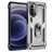Mobigear Armor Ring Motorola Moto G52 Hülle Hardcase Backcover Stoßfest mit Ringhalter - Silber