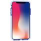 Mobigear Diamond iPhone XR Hülle Hardcase Backcover - Transparent / Blau