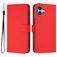 Mobigear Urban Wallet iPhone 16 Plus Hülle Klapphülle Geldbörse - Rot