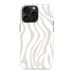 MIO iPhone 15 Pro MagSafe Hülle Hardcase Backcover - Sandy Zebra