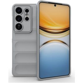 Mobigear Bumpy Samsung Galaxy S26 Ultra Hülle Flexibles TPU Backcover - Grau