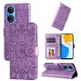 Mobigear Sunflower HONOR X7 Hülle Klapphülle Geldbörse - Lila