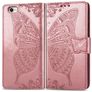 Mobigear Butterfly iPhone SE (2022) Hülle Klapphülle Geldbörse - Roségold