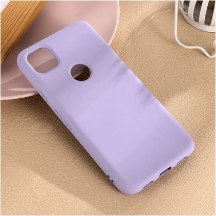 Mobigear Rubber Touch Google Pixel 4a Silikon Hülle Backcover - Lila