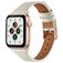 Mobigear Napoli Leder Apple Watch Armband Dornschließe - 42/41/40/38 mm - Weiß