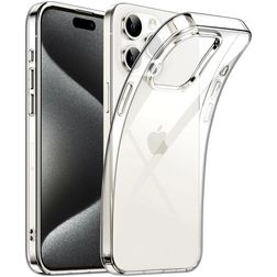Mobigear Basics Durchsichtig iPhone 15 Pro Hülle Flexibles TPU Backcover - Transparent