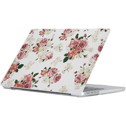 Mobigear Design MacBook Air 15 Zoll (2023-2025) Hardcase Hülle MacBook Case - Flowers - Model A2941 / A3114 / A3241