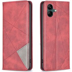 Mobigear Rhombus slim Samsung Galaxy A05 Hülle Klapphülle - Rot
