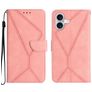 Mobigear Stitch iPhone 17 Hülle Klapphülle Geldbörse - Pink