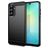 Mobigear Brushed Slim Samsung Galaxy A26 Hülle Flexibles TPU Backcover - Schwarz