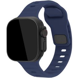 Mobilize Sports Silikon Apple Watch Armband Drückerschließe - 42/41/40/38 mm - Blau