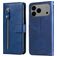 Mobigear Zipper iPhone 17 Pro Max Hülle Klapphülle Geldbörse - Blau