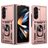Mobigear Armor Ring Cam Slide Samsung Galaxy Z Fold 7 Hardcase Backcover Shockproof mit Ringhalter und Kamera-Slider - Roségold