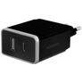 Mobiparts Wall Charger Dual USB / USB-C 12W 2.4A - Schwarz