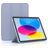 Mobigear Tri-Fold Gel iPad 10 (2022) Hülle TPU,Kunstleder Klapphülle - Blau