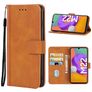 Mobigear Wallet Samsung Galaxy M22 Hülle Klapphülle Geldbörse - Braun