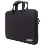 Mobigear Neon Neopren Laptop Aktentasche 11 - 12 Zoll Laptoptasche + Handgriff - Schwarz