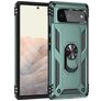 Mobigear Armor Ring Google Pixel 6 Hülle Hardcase Backcover Stoßfest mit Ringhalter - Grün