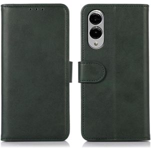 Mobigear Wallet Samsung Galaxy S25 Edge Hülle Klapphülle Geldbörse - Grün