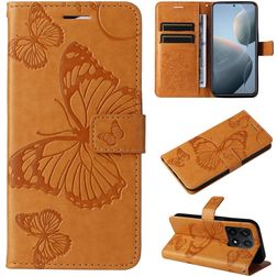 Mobigear Butterfly Xiaomi 14T Hülle Klapphülle Geldbörse - Cognac