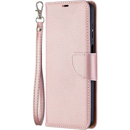 Mobigear Excellent Samsung Galaxy A12 Hülle Klapphülle Geldbörse - Roségold