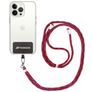 Mobigear Lanyard Universal-Handykette einstellbar - Rot / Schwarz
