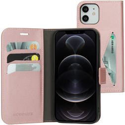 Mobiparts Classic Wallet iPhone 12 Hülle Klapphülle Geldbörse - Pink