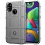 Mobigear Rugged Shield Samsung Galaxy M31 Hülle Flexibles TPU Backcover Stoßfest - Grau