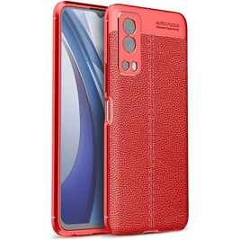 Mobigear Luxury Vivo Y72 Hülle Flexibles TPU Backcover - Rot