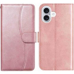 Mobigear S Line iPhone 17 Hülle Klapphülle Geldbörse - Roségold