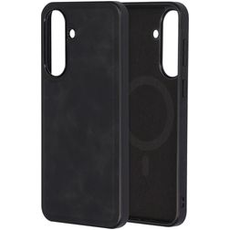 Mobiparts Classic Samsung Galaxy A37 MagSafe Hülle TPU,Kunstleder Backcover - Graphite Black