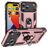 Mobigear Armor Ring iPhone 17 Pro Max Hülle Hardcase Backcover Stoßfest mit Ringhalter - Roségold