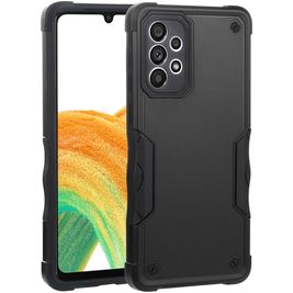 Mobigear Non-slip Armor Samsung Galaxy A33 Hülle Hardcase Backcover Stoßfest - Schwarz