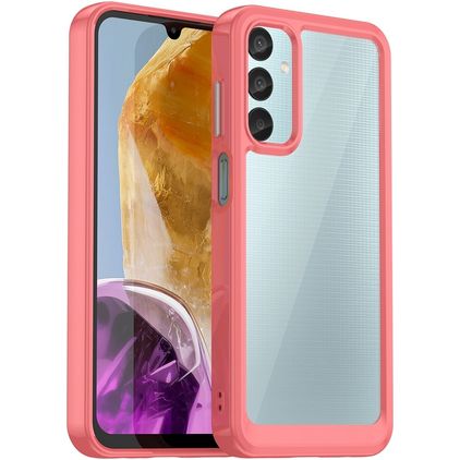 Mobigear Crystal Samsung Galaxy M15 Hülle Hardcase Backcover - Rot