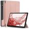 Mobigear Tri-Fold Samsung Galaxy Tab S9 Plus Hülle Klapphülle + Stifthalter - Roségold