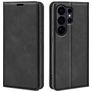 Mobigear Retro Slim Samsung Galaxy S26 Ultra Hülle Klapphülle Geldbörse - Schwarz