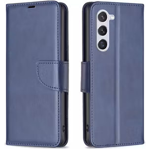 Mobigear Excellent Samsung Galaxy S24 Hülle Klapphülle Geldbörse - Blau