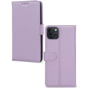 Mobilize Premium Gelly Wallet iPhone 15 Plus Hülle Klapphülle Geldbörse - Lila