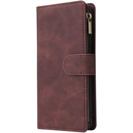 Mobigear Zipper Samsung Galaxy S10 Lite Hülle Klapphülle Geldbörse - Braun Mobigear Zipper Samsung Galaxy S10 Lite Hülle Klapphülle Geldbörse - Braun